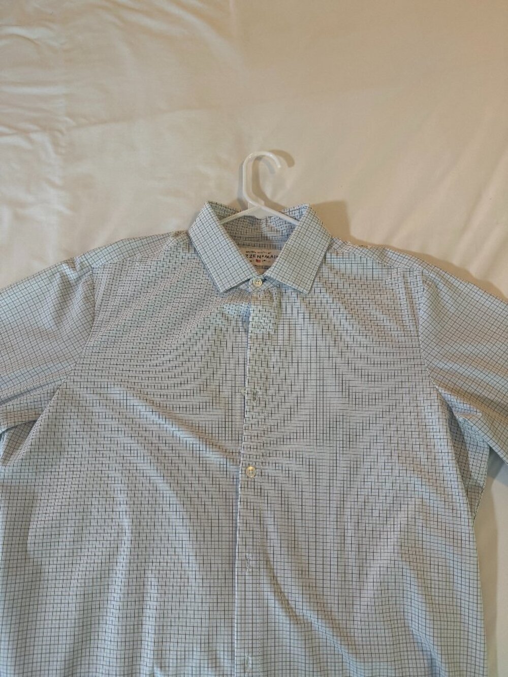 NWT Mizzen+Main Plaid Shirt Blue / Green | Size Large
